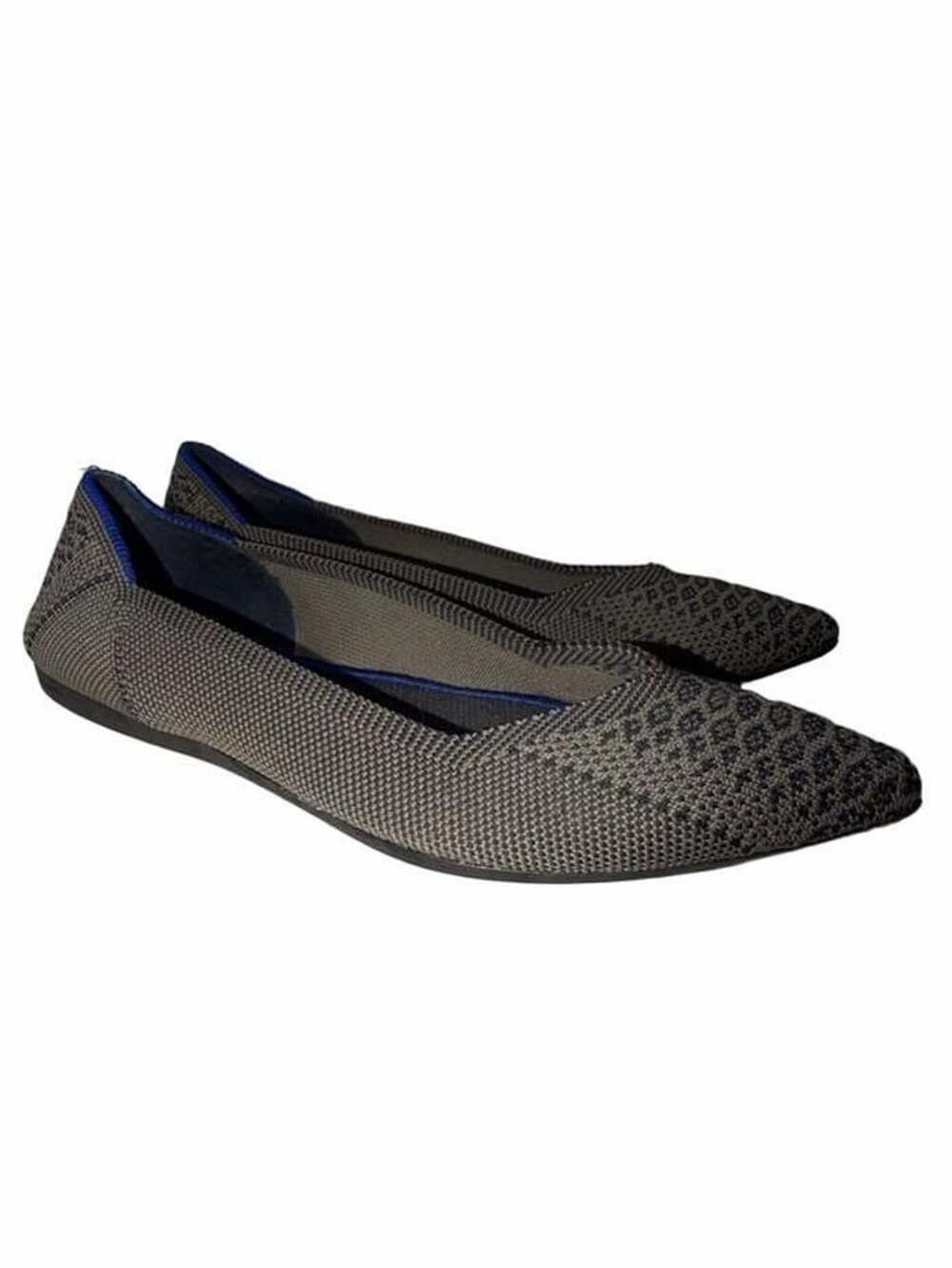 Rothy's The Point Grey Birdseye Knit Pointed Toe Ballet Flats